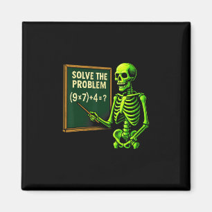 Imán 67 Meme de Halloween de Matemáticas de Esqueleto p