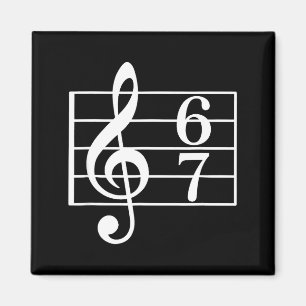 Imán 67 Meme de música jerga Seis Siete Profesor de mús