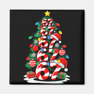 Imán 67 Meme Divertido Seis Siete Luces De Navidad Árbo