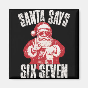 Imán 67 Meme Divertido Seis Siete Navidad 6-7 Meme Sant