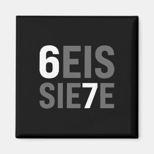 Imán 67 Meme español Seis Siete Seis Siete Divertido es