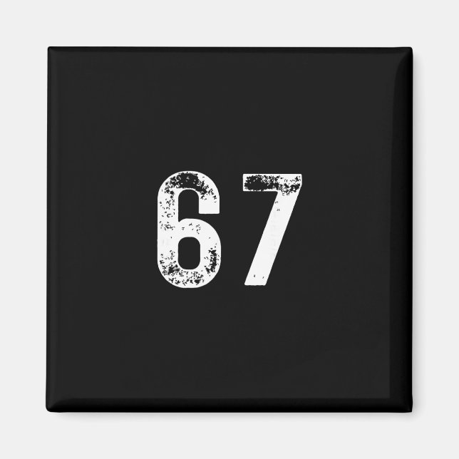 Imán 67 - Meme gracioso (Frente)