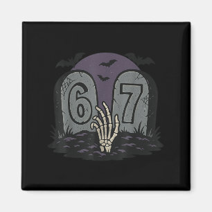 Imán 67 Meme Halloween Esqueleto Soky - Six Seven Gen A