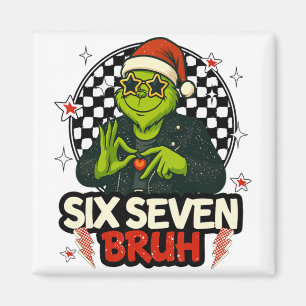 Imán 67 Meme Humor 6-7 Divertido Seis Siete Navidad