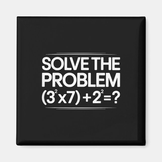 Imán 67 Meme Math Funny Six Seven Teacher Brainrot Joke (Frente)