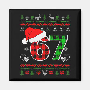 Imán 67 Meme Navidad Seis Siete Xmas Suéter Feo Hombres