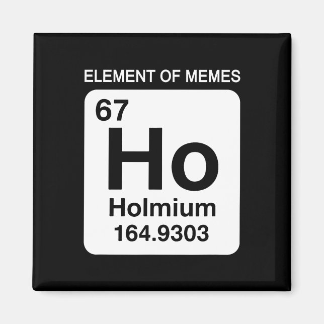 Imán 67 Meme Número Elemento De Memes Tabla Periódica 6 (Frente)