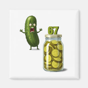 Imán 67 Meme Pepino Sorpresa Un Frasco De Pepinos En Ro