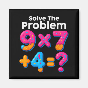 Imán 67 Meme profesor de matemáticas helado goteo 6 7 B