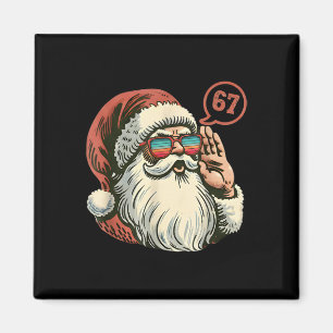 Imán 67 Meme Santa Genial Santa Retro 6 7 Divertido Sei