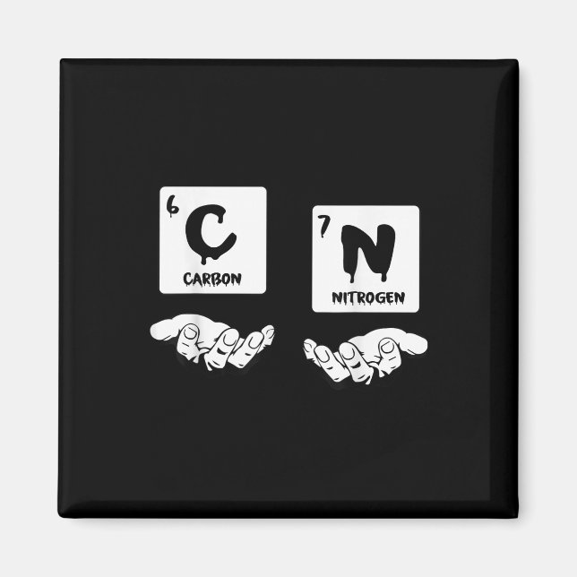 Imán 67 Meme Science Chemistry Nerd Periodic Table Humo (Frente)