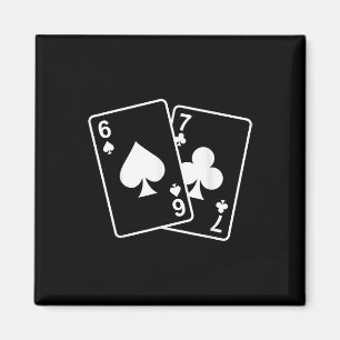 Imán 67 Meme Seis Siete 6–7 Cartas divertidas