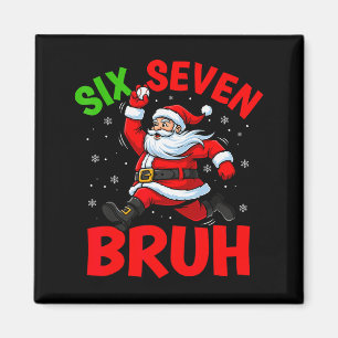 Imán 67 Meme Seis Siete Bruh Santa Béisbol Divertido Na