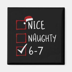 Imán 67 Meme Seis Siete Hombres Chicos Navidad 6-7 Meme