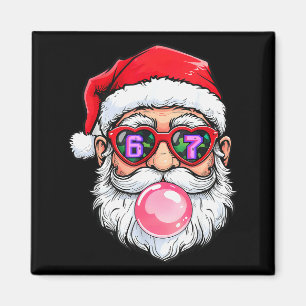 Imán 67 Meme Seis Siete Número 6-7 6 7 Divertido Santa 