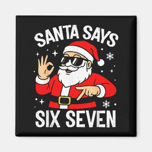 Imán 67 Meme Seis Siete Santa Divertida Navidad Gen Z A