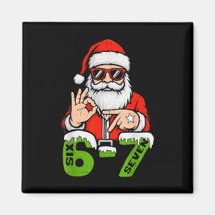 Imán 67 Meme Seis Siete Santa Divertida Navidad Gen Z A