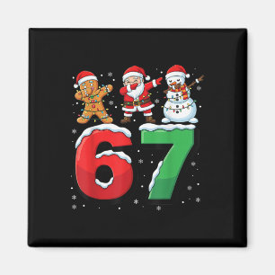 Imán 67 Meme Seis Siete Santa haciendo Dabbing 6 7 Navi
