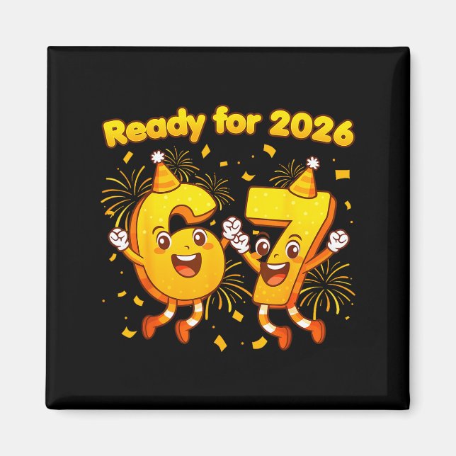 Imán 67 Meme Six Seven For Kids Women Men Boys Girls Ne (Frente)