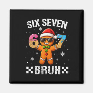 Imán 67 Navidad 6 7 Meme Hombre de Jengibre Xmas Pijama