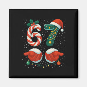 Imán 67 Navidad 6 7 Meme Pijamas Fiesta Gen Alfa Sl