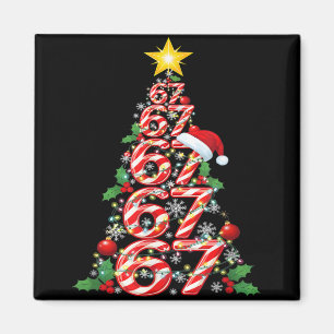 Imán 67 Navidad 6 7 Meme Pijamas Fiesta Gen Alpha Sl