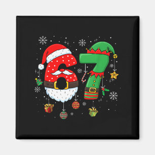 Imán 67 Navidad 6 7 Meme Pijamas Fiesta Gen Alpha Sl