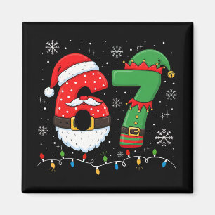 Imán 67 Navidad 6 7 Meme Pijamas Fiesta Gen Alpha Sl