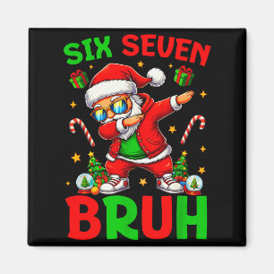 Imán 67 Navidad Divertido Seis Siete Meme Brainrot Sant