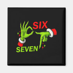 Imán 67 Navidad Tendencia Meme Decir 6 7 Meme Disfraz