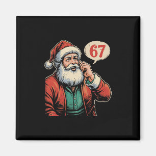 Imán 67 Navideño Divertido Seis Siete Meme Brainrot San