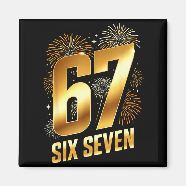 Imán 67 New Years Eve Party Pajama Shirt 6 7 Meme 67 20 (Frente)