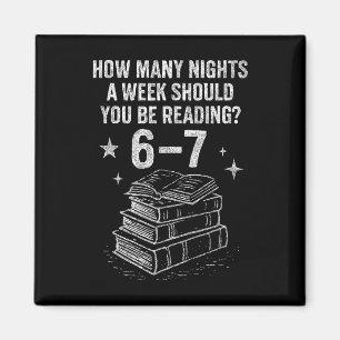 Imán 67 Noches Leyendo Meme Para Bibliófilos Inglés