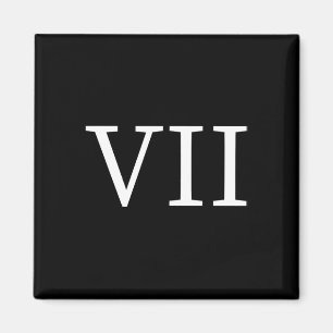 Imán 67 Numeros Romanos Vii Divertido Seis Siete Meme 6