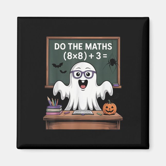 Imán 67 Profesor Fantasma de Halloween Seis Siete Meme  (Frente)