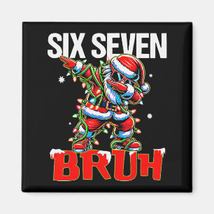 Imán 67 Seis Siete Burh Santa Navidad 6 7 Meme Hombres