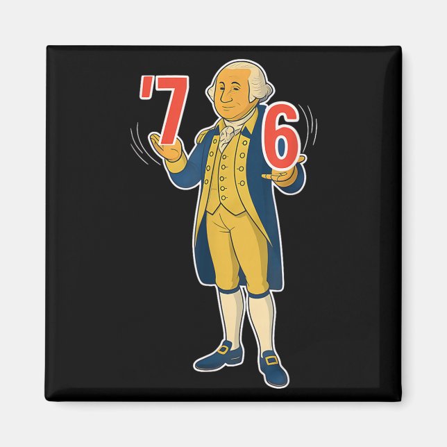 Imán 67 Seis Siete Camiseta divertida de meme de George (Frente)
