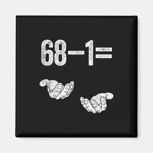 Imán 67 Seis Siete Matemáticas Matemáticas Brainrot Ecu (Frente)