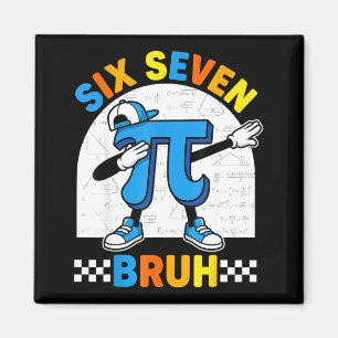 Imán 67 seis siete meme matemáticas divertido día profe