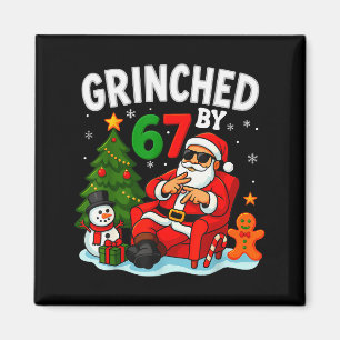 Imán 67 Seis Siete Meme Navidad Grinched Por 6-7 Gen Al
