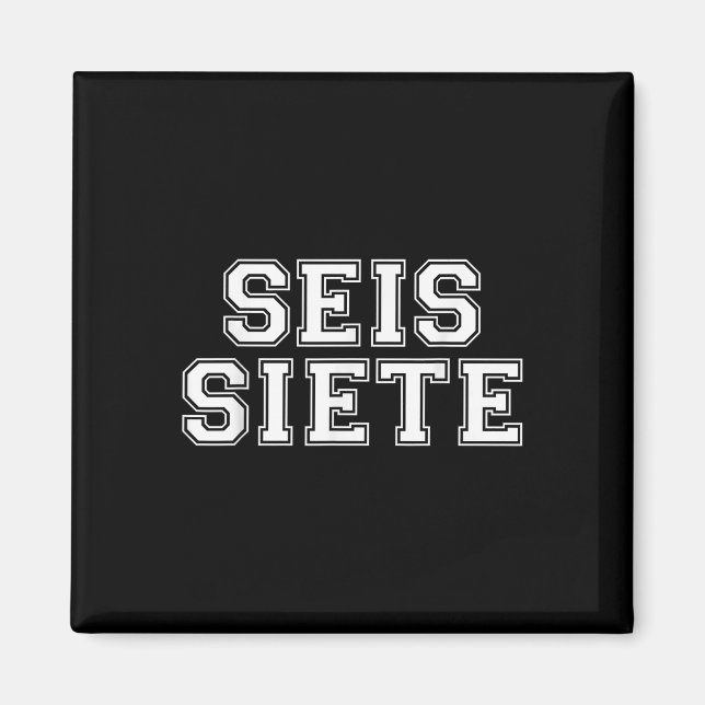 Imán 67 Seis Siete Spanish Brainrot Navidad (Frente)