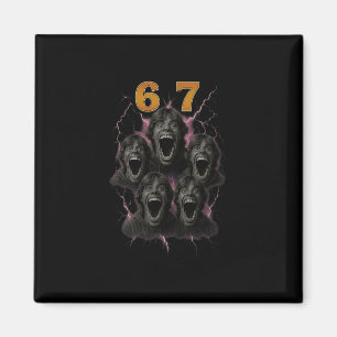 Imán 67 Six Seven Contrabando 6 7 Diseño De Meme Divert