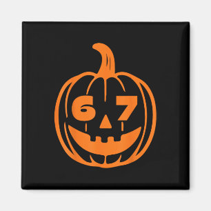 Imán 67 Six Seven Disfraz de Halloween para estudiantes