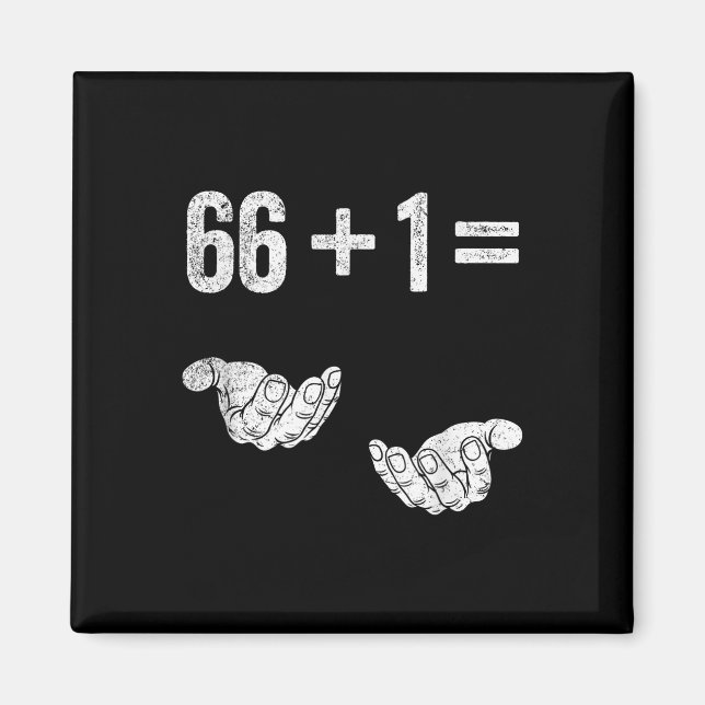 Imán 67 Six Seven Math Mathematics Brainrot Equation Bi (Frente)
