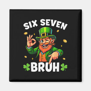 Imán 67 St Patricks Divertido Seis Siete Meme Leprechau