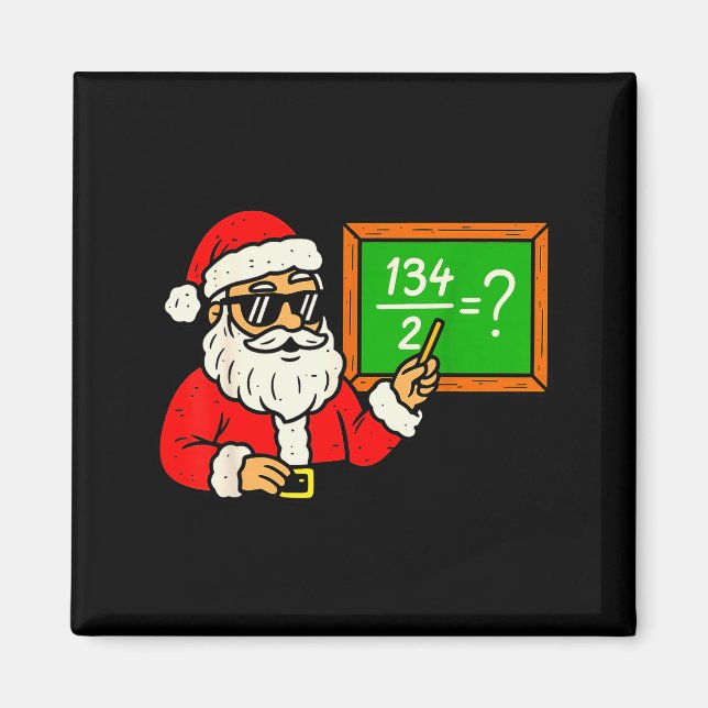 Imán 67 Teacher Christmas Santa Six Seven Meme Brainrot (Frente)