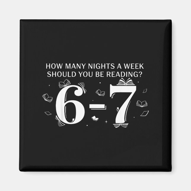 Imán 67 Teacher How Many Nights A Week Should You Be Re (Frente)