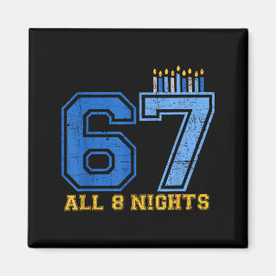 Imán 67 Todas las 8 Noches de Hanukkah Judío Chanukah S