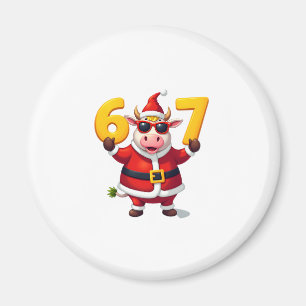 Imán 67 Unicornio de Navidad 6 7 Meme para Niñas Niños