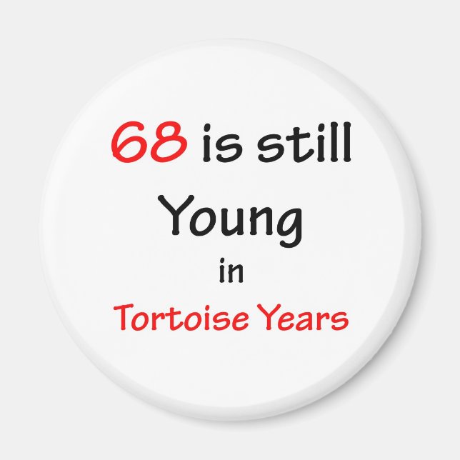Imán 68 años de tortuga (Frente)